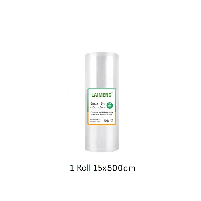 15-500cm LAIMENG вакуумные пакеты для пищевых продуктов 1 рулон вакуумные пакеты для вакуумного упаковщика вакуумные пакеты для хранения продуктов R112 - Цвет: 15-500cm