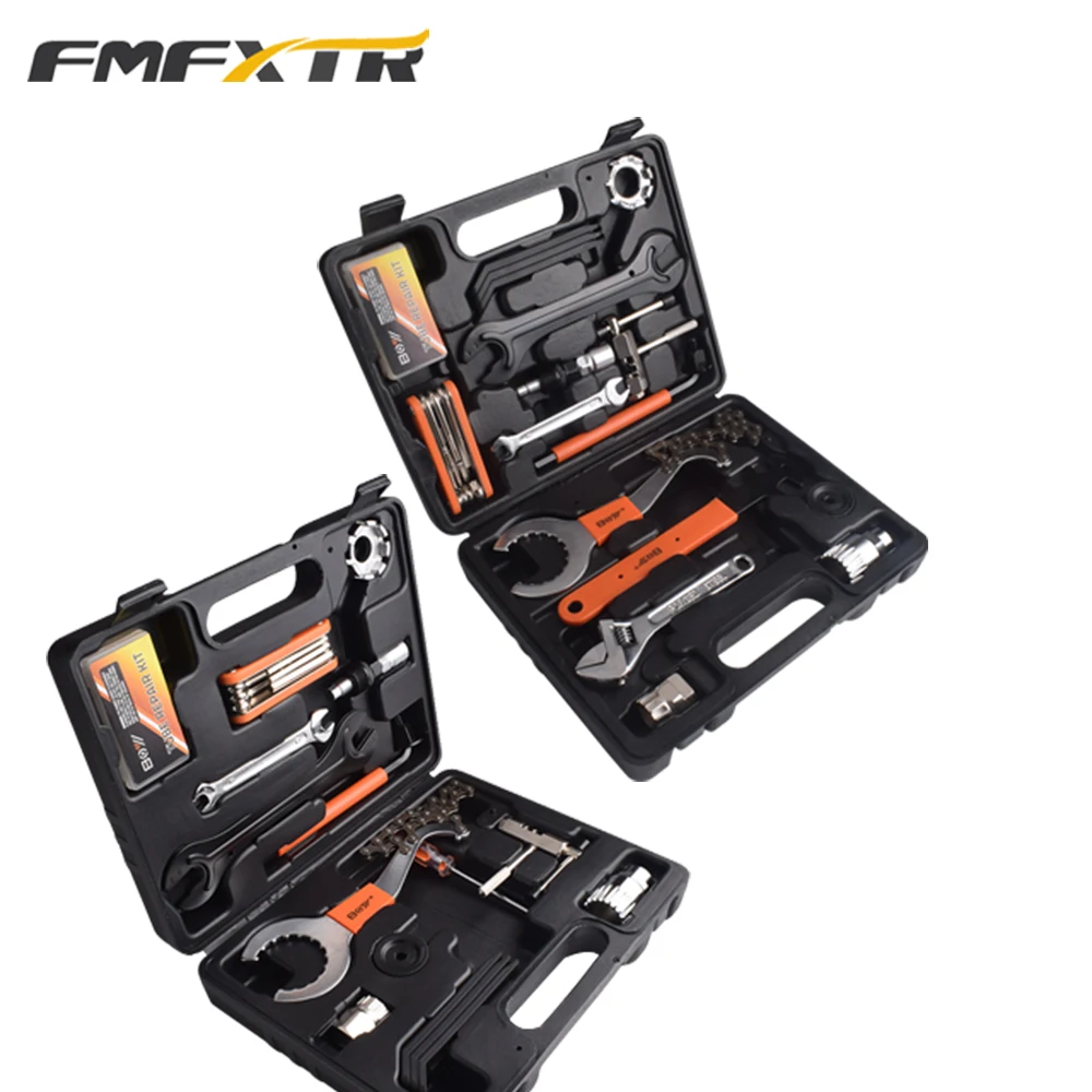 Mountain bike tool set combination bicycle toolbox loading repair repair portable tire repair maintenance car repair