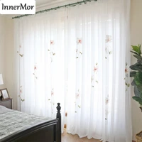 innermor france painting curtains for living room hand painted noble curtains for bedroom elegant tulle for kitchen customized