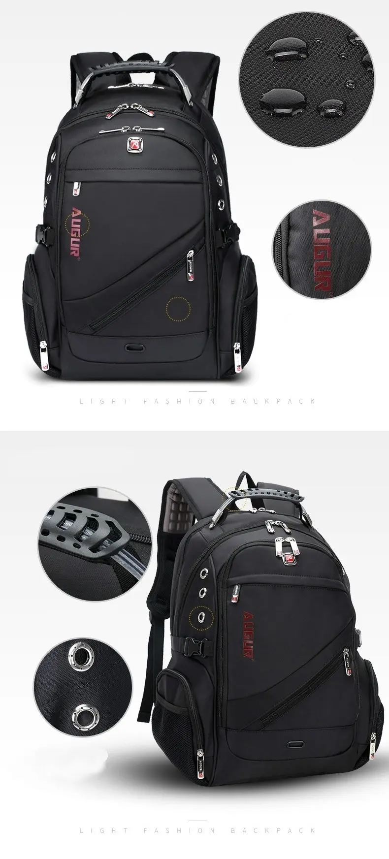 Рюкзак для ноутбука AUGUR для мужчин и женщин Bolsa Mochila для 14-17 дюймов ноутбук рюкзак школьная сумка рюкзак для подростков