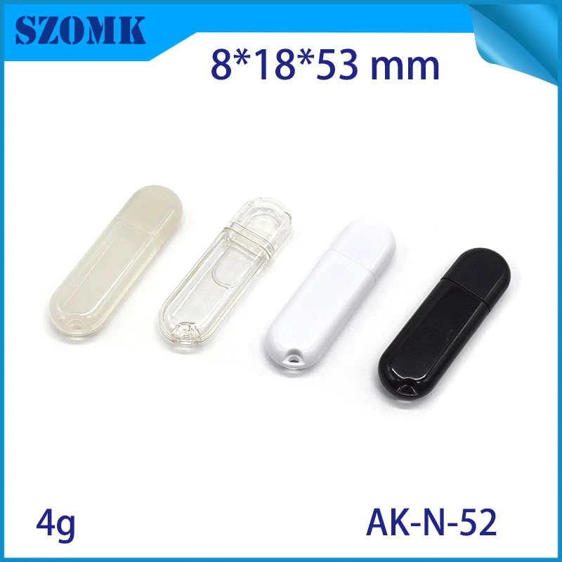 1 шт., 8*18*53 мм Лидер продаж szomk небольшой пластиковый корпус для прибора usb stick распределительный корпус abs материал pcb корпус