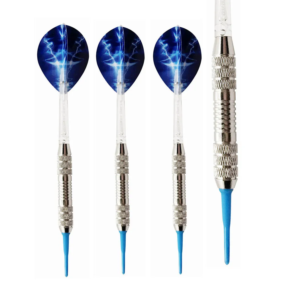 

3Pcs 18g Professional Safe Darts Set Soft Plastic Tip Iron Barrel PC Shafts PET Flights Competition Training Dart