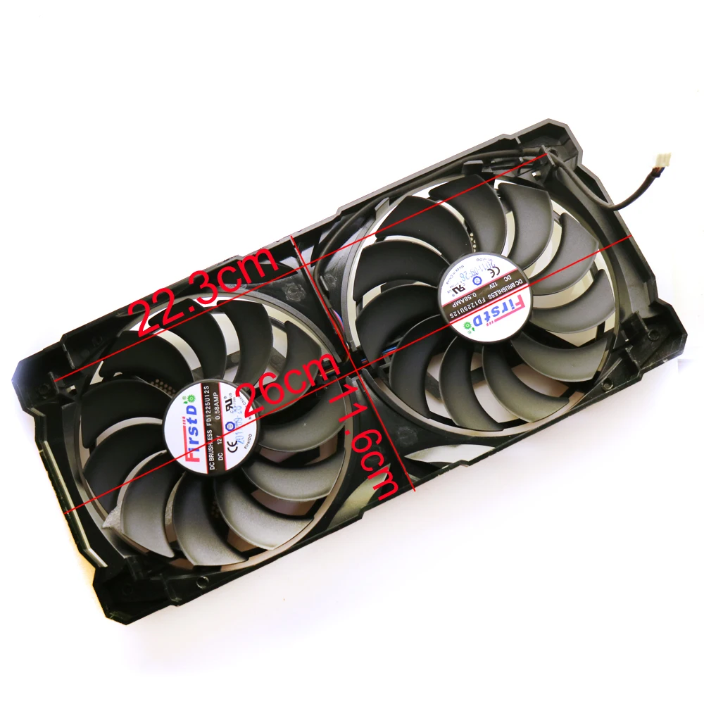 Кулер для видеокарты ZOTAC GTX560 GTX570 FD1225U12S 110 мм 12 В а 4 контакта|cooling fan|cooler coolerfan cooling |