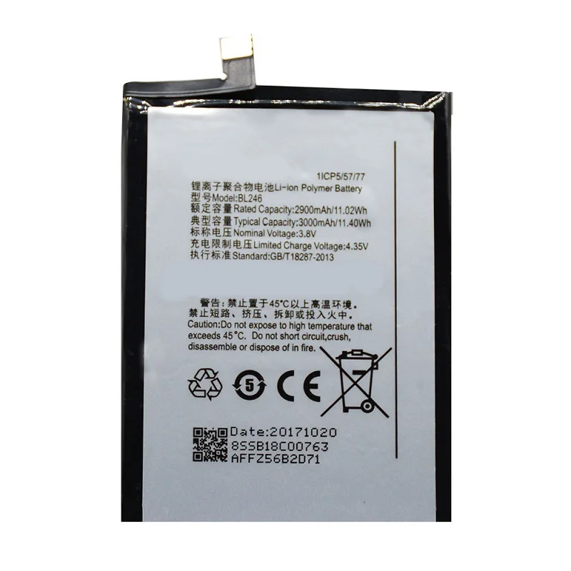

100% Original Tested 3000mAh BL246 Battery for Lenovo Vibe Shot Vibe Z90 Z90-3 Z90-7 z90a40 MAX phone BL246 Battery Replacement