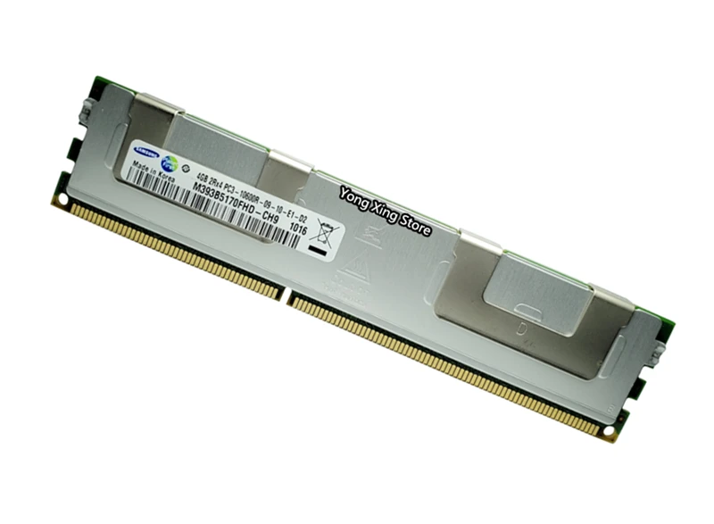 Серверная память Samsung DDR3 4 ГБ 8 1333 МГц ECC REG регистр DIMM RAM 240pin 10600 4G|Оперативная