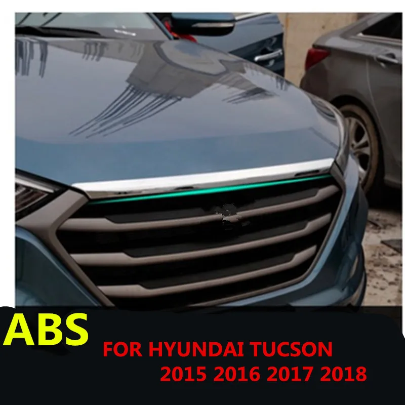 1 шт. покрытие из АБС пластика для HYUNDAI TUCSON 2015 2016 2017 2018 Хромированная передняя