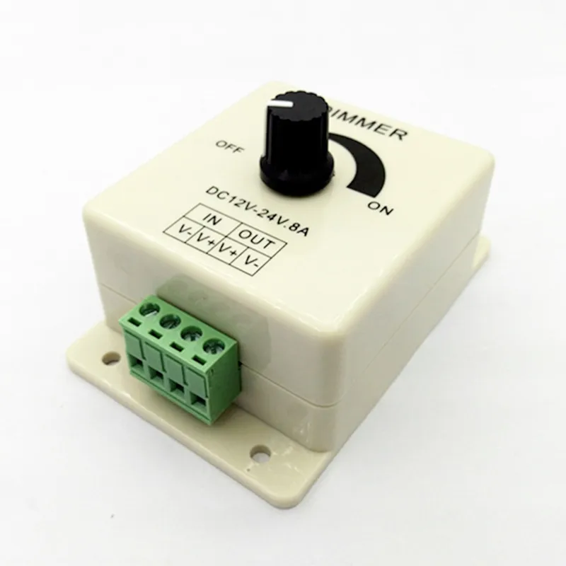 Светодиодный диммер DC12 24V 8А Регулируемая яркость лампы полосы драйвера 5050 3528 5630