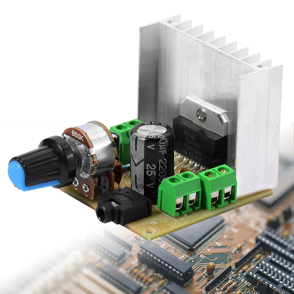 DIY TDA7297 2.0 15 Вт двухканальный модуль Усилитель стерео аудио доска TE434|audio amplifier