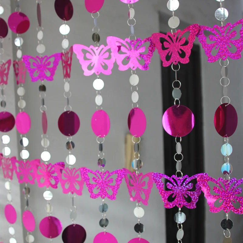 Рождественское украшение 10 м интерьерное дверная занавеска лазерные блестки