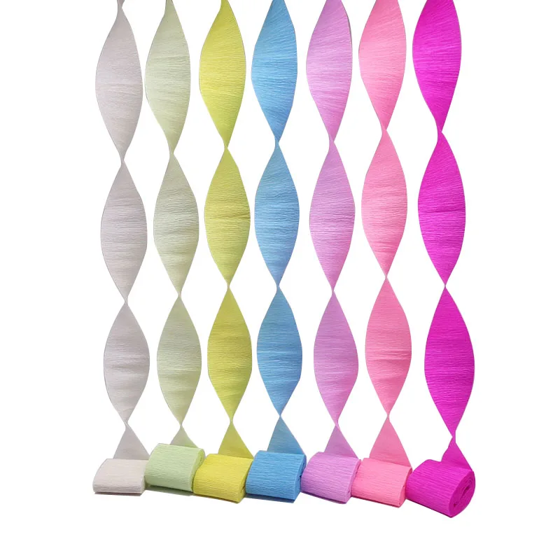 5cm*250cm Multicolor Crepe Paper Roll DIY Flower Party Baby Shower Birthday Decoration Supplies Crinkled Craft | Дом и сад