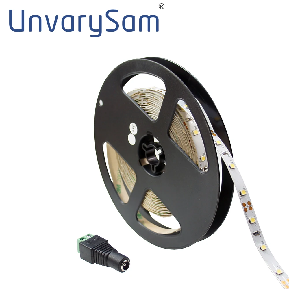 DC12V High CRI90 SMD2835 1116LM/M светодиодный светильник полоса белая Гибкая полоса светильник ing 60 Светодиодный s 12 Вт/м 8 мм широкий белый PCB не водонепроницаемый