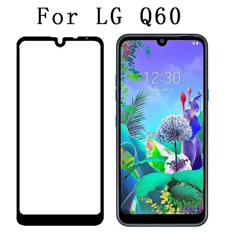 3D полный Клей закаленное стекло для LG Q60 полное покрытие 9 H защитная пленка