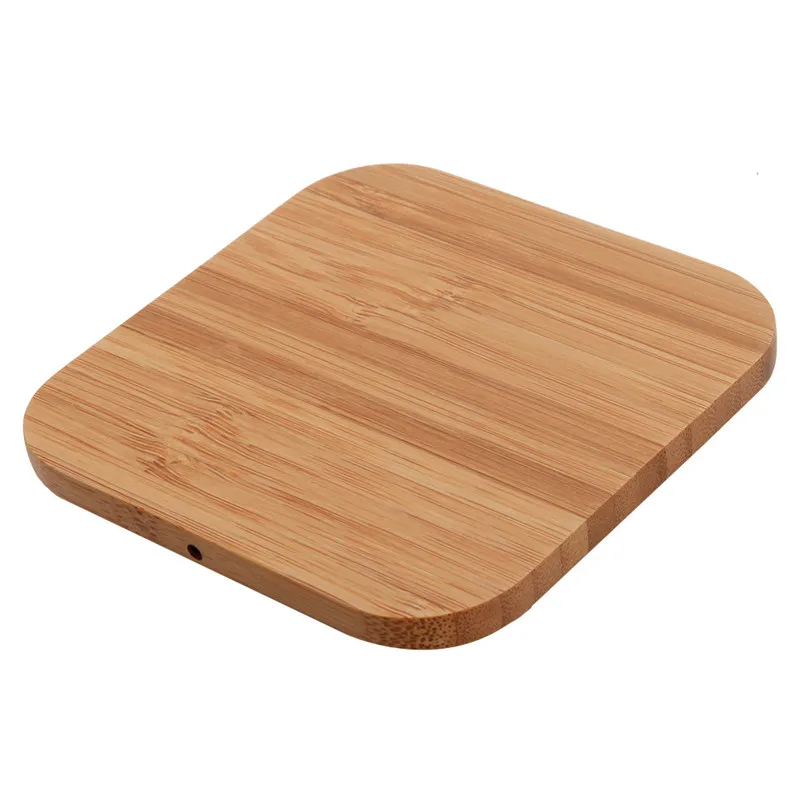 696 дерево Беспроводной Зарядное устройство Bamboo QI зарядного устройства для iPhone 8/8