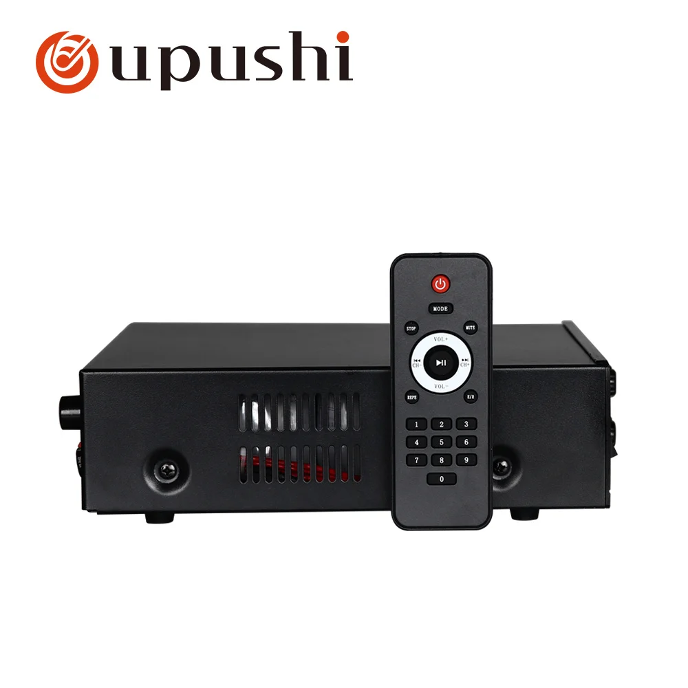 Oupushi MP-2080-II 80 Вт беспроводной Bluetooth аудио Профессиональный усилитель мощности микрофон FM Радио MP3 USB воспроизведение