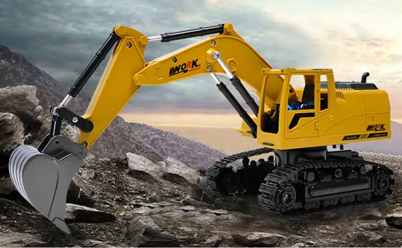 Новый 2 4G пульт дистанционного управления rc экскаватор игрушка Моделирование RC