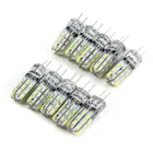 12 шт.лот Светодиодная лампа G4 3 Вт 5 Вт 9 Вт 12 Вт 15 Вт 21 Вт AC DC 12 В 220 в 110 В SMD 3014 24 32 48 64 104 152LED эквивалент 10 Вт-70 Вт