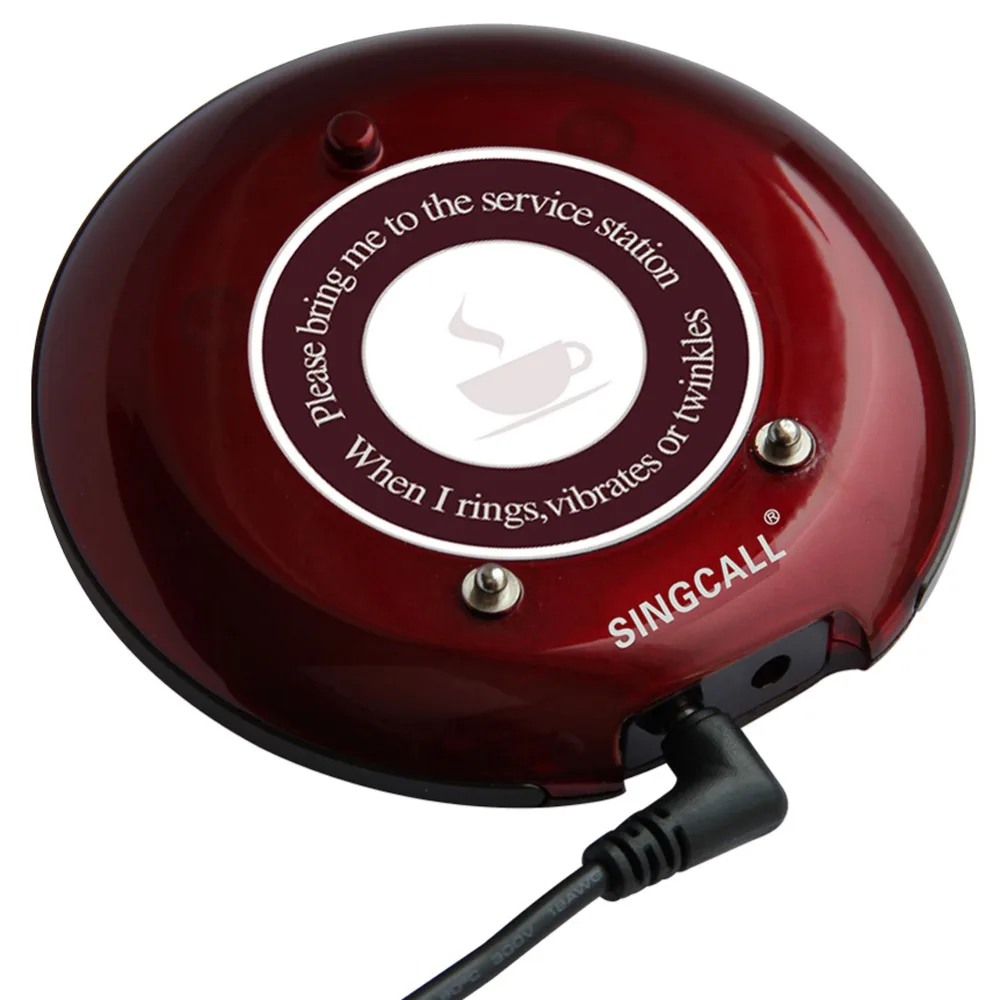 Пейджинговая система SINGCALL Coaster беспроводная пейджинговая Queuing 1 шт. передатчик и 20