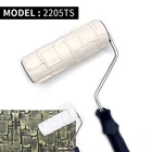 Узорчатый ролик для краски, резиновый декоративный ролик Iwata Rolo De Pintura, инструменты для окраски стен, чернильный ролик, имитация камня, садовая дорожка 2205TS