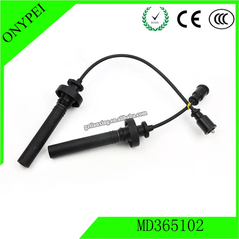 MD365102 2 шт. кабель зажигания Свеча набор проводов для Mitsubishi Lancer GX 4G18|Свечи и