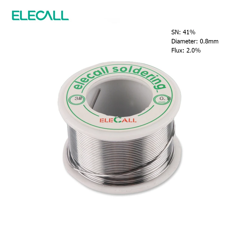 ELECALL Новое поступление 41SN чистая Оловянная 0 8 мм 75 г Оловянно-свинцовая