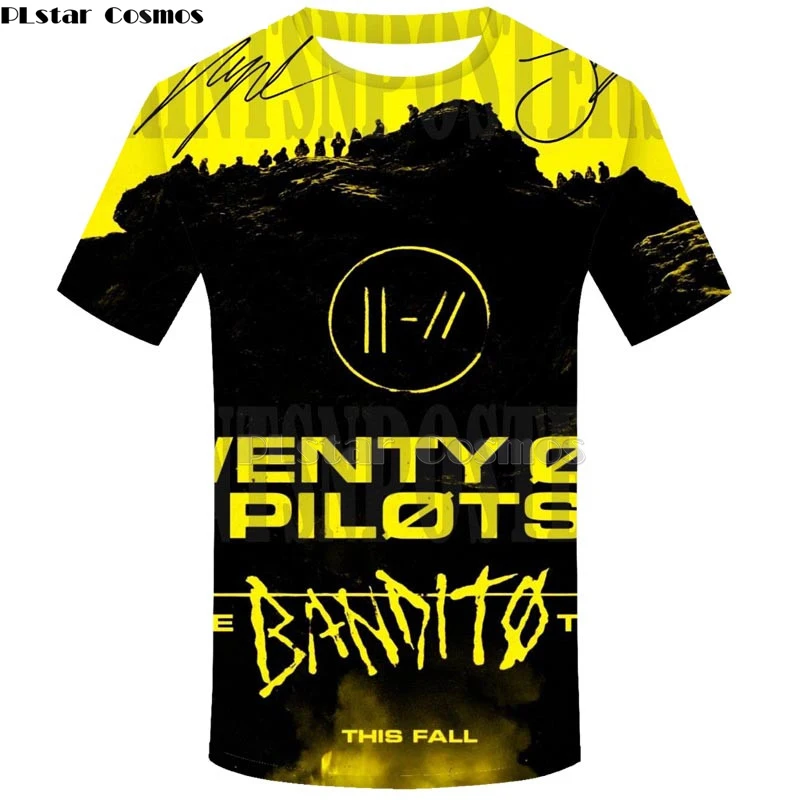 Футболка Twenty one pilots, Мужская 3D футболка, harajuku, топ, хип-хоп, Мужская футболка, уличная одежда, топы, модная мужская одежда, футболка