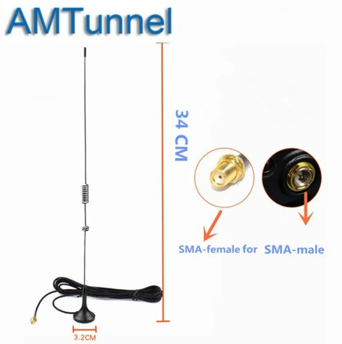 Базовая антенна vhf SMA женский UT 106UV машине magnético uhf Антенна для Baofeng BF 888S УФ 5R больше