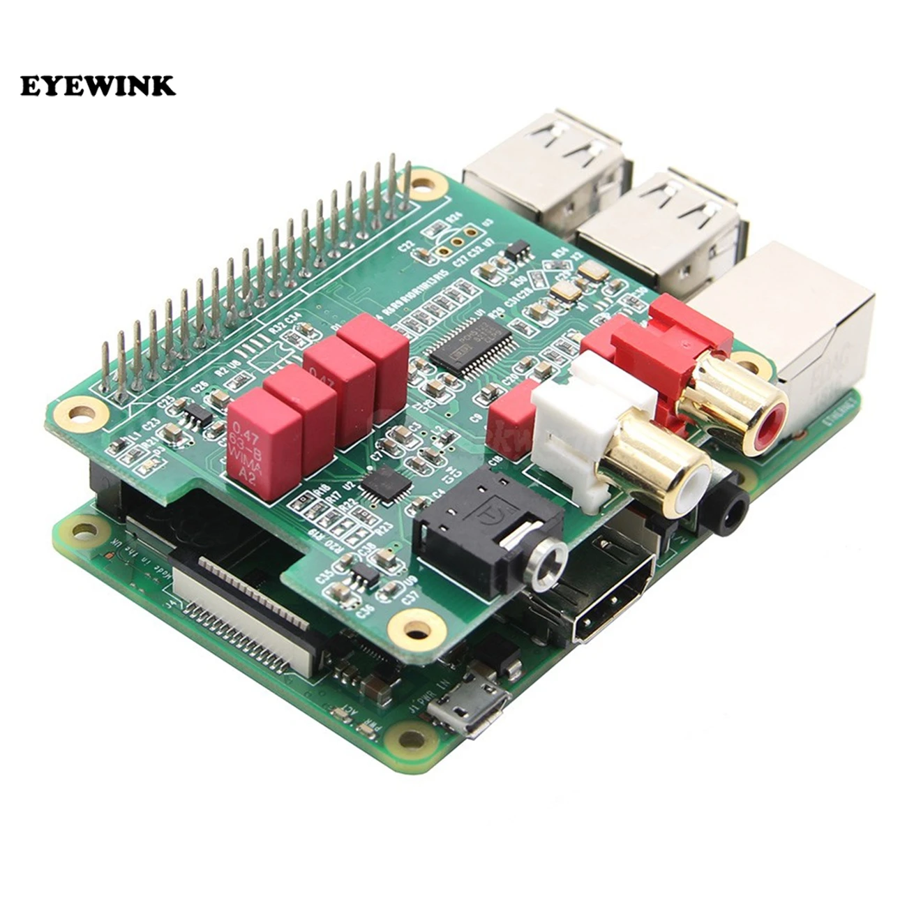 RPI-HIFI-DAC модуль PCM5122 HIFI ЦАП Аудио карты Плата расширения для Raspberry Pi 3 Модель B/2B/B + |