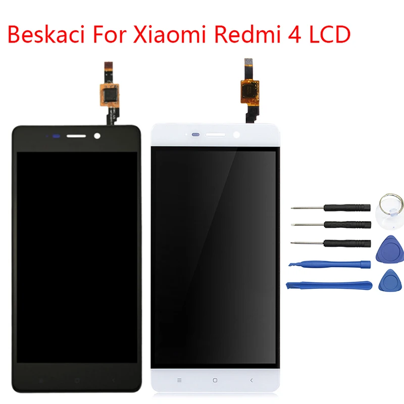 Beskaci для Xiaomi Redmi 4 ЖК дисплей F ram e стандарт 2 ГБ сборный сенсорный монитор Запасная