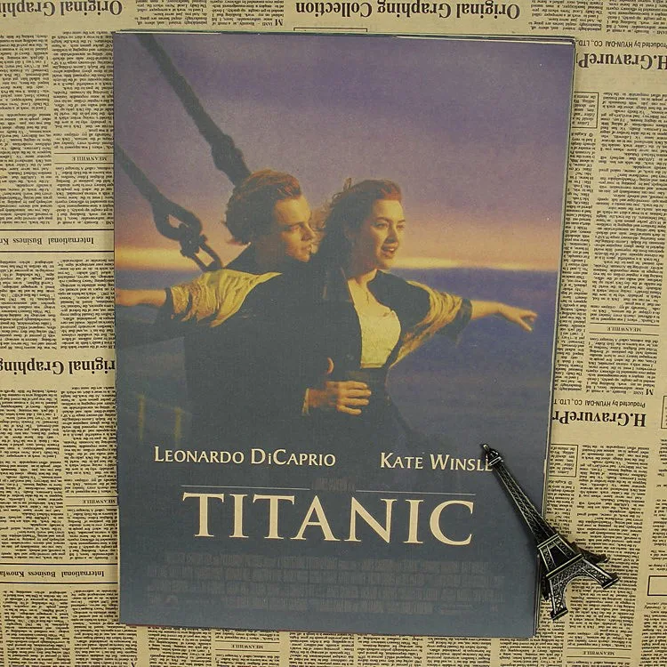 Постеры Титаник Майк ретро классический любовь старые фильмы крафт бумага