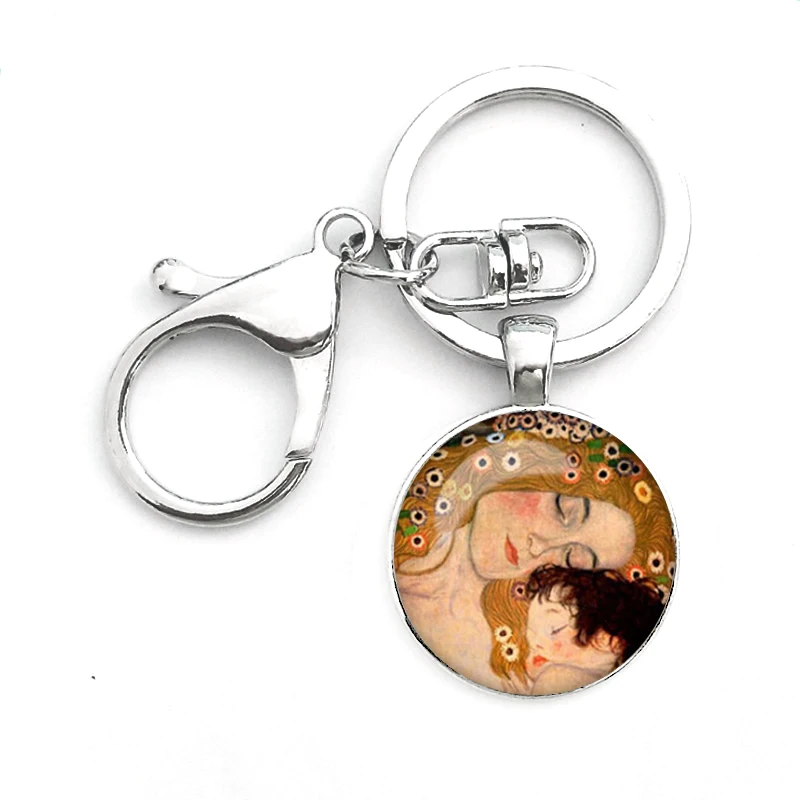 Новинка Ван Гог Звездная ночь Подсолнух брелок ручной работы стеклянный купол