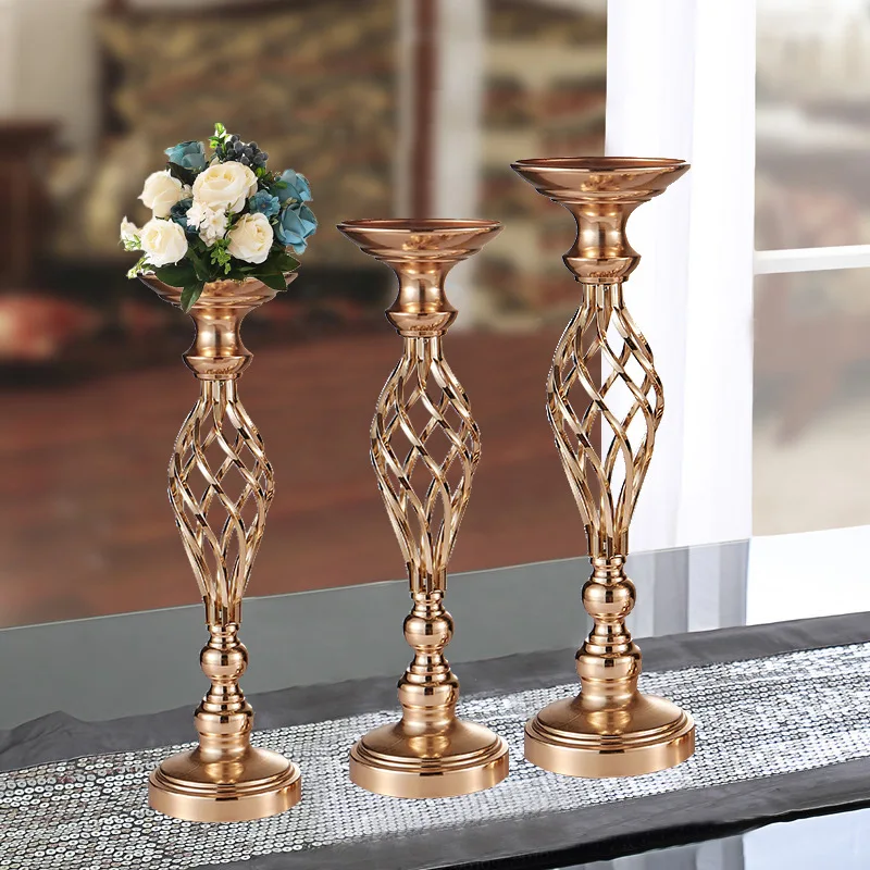 

Gold Wedding flower vase Table Centerpiece 74cm Tall 10pcs/lot
