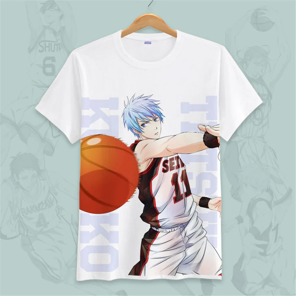 Косплей kuroko без корзины Kuroko женская футболка с принтом Аниме футболки коротким