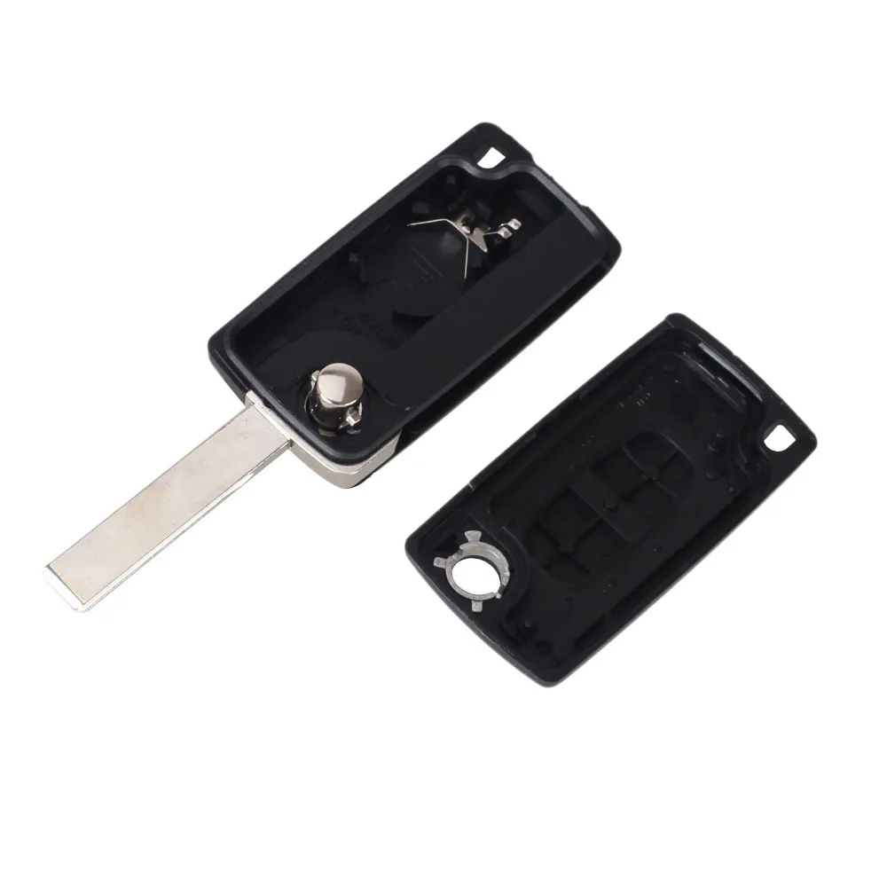 KEYYOU 25x 2 Button Remote Flip Floding Key Shell Cases Fob For Peugeot 107 207 307 307S 308 407 607 2BT DKT0269 CE0536 | Автомобили и
