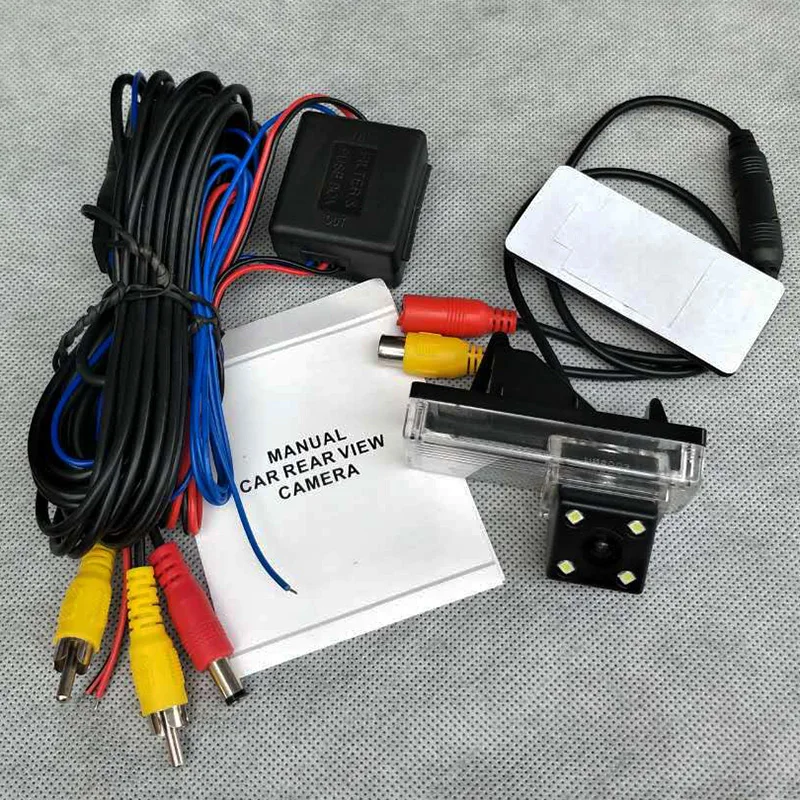 Для Toyota Land Cruiser LC 120 LC120 Prado 2002 ~ 2009/Проводная 4LED камера ночного видения/HD