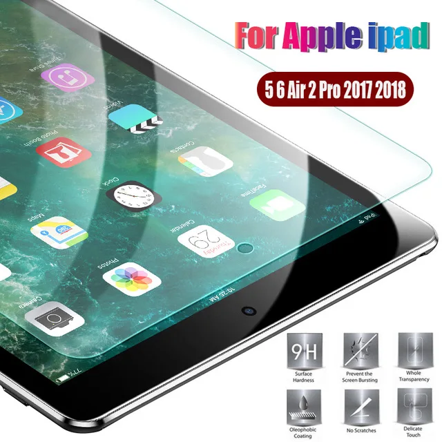 Закаленное стекло 9 H для Apple iPad Pro 9,7 10,5 дюймов для iPad 2/3/4 Air 1 2 Mini 1 2 3 4 Защита экрана защитное стекло