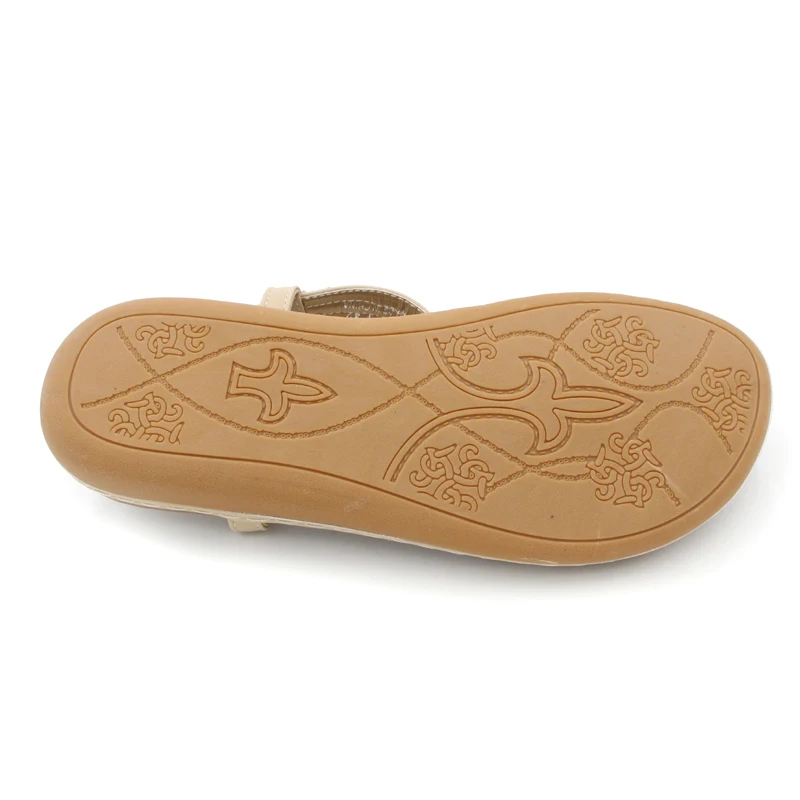 Женские сандалии на плоской подошве со стразами Размеры 35-42 | Обувь