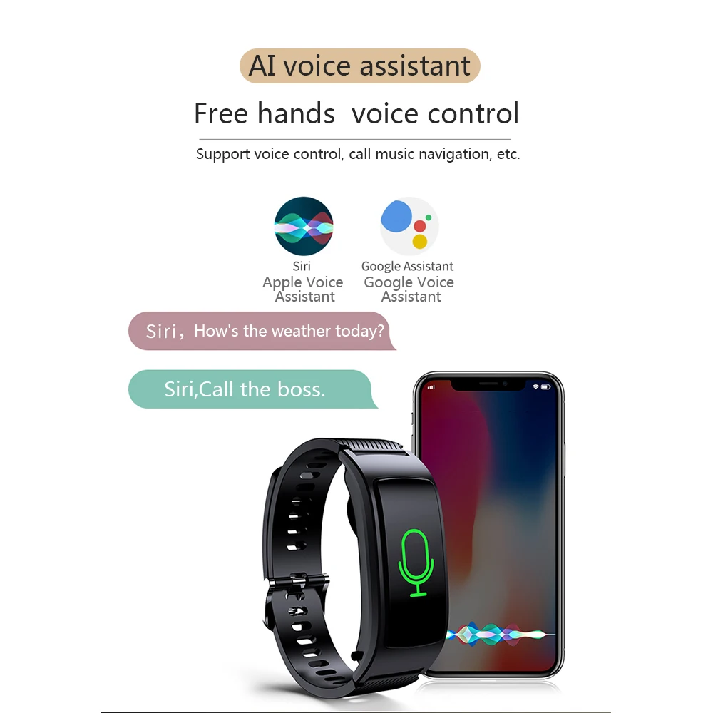 2-в-1 Bluetooth наушники Смарт Браслет для измерения кровяного давления монитор сердечного ритма вызова умные часы Фитнес gps трек спортивный браслет