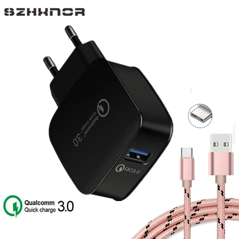Быстрая зарядка 3 0 USB зарядное устройство адаптер питания для Samsung Galaxy S9 + S8 Plus Note 8