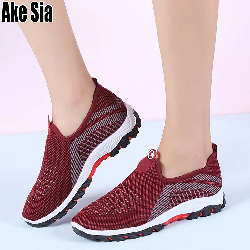 Ake Sia/сезон весна женская обувь Mujer модная повседневная из сетчатого материала с