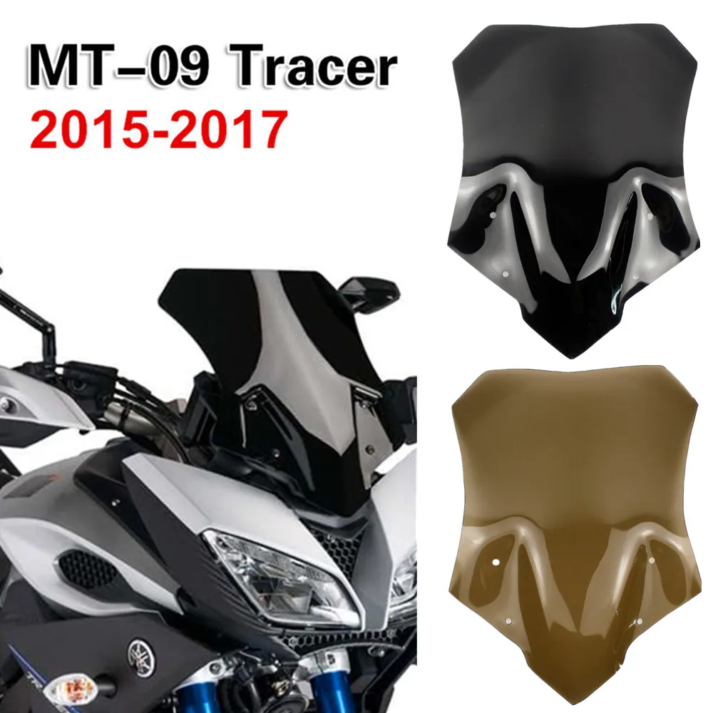 Для MT09 tractracer FJ-09- двойной пузырь лобового стекла козырек ветрового стекла Viser Ветер Дефлектор аксессуары для мотоциклов