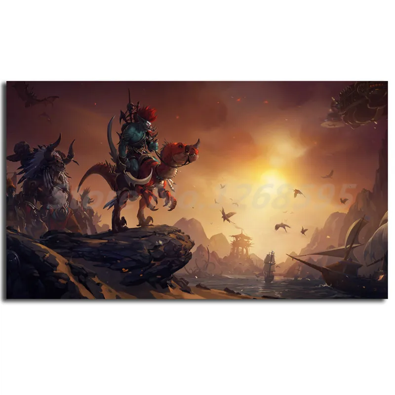 Тролль гонка World Of Warcrafts Hunter HD обои холст плакаты принты настенная живопись