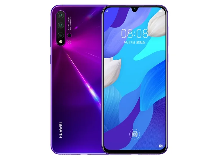 Оригинальный Huawei Nova 5 pro NFC Смартфон 2340x1080 пикселей мульти сенсорный изогнутый
