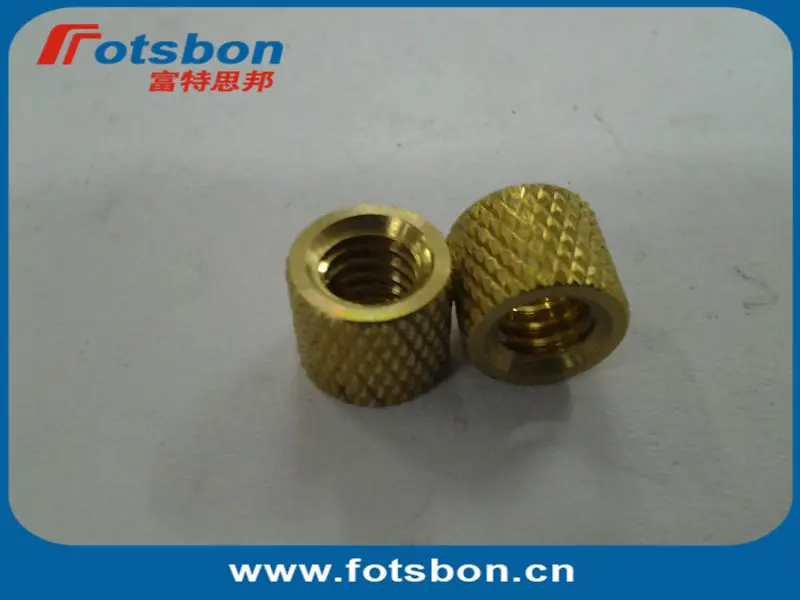 

STKB-M3-4 Thru-Threaded Molded-in Insert , Kunrled brass ,nature,PEM standrad,Made in China,