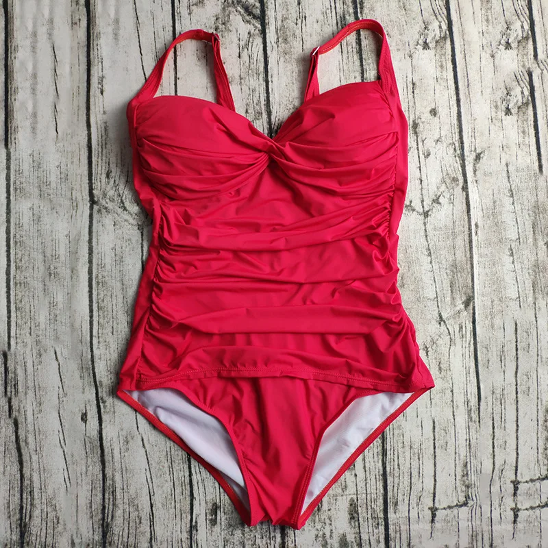 New Plus Size Swimsuit Women One Piece Solid Color Swimwear Pregnant Bathing Suit 3XL-6XL Cover Belly Monokini | Спорт и развлечения