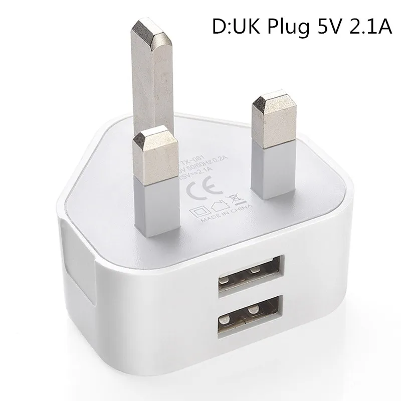 USB настенное зарядное устройство от сети 3 контактный разъем адаптер для