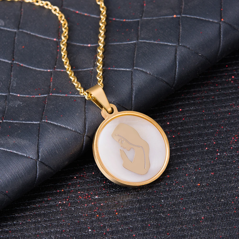 WANDO религиозный христианский Амулет из нержавеющей стали 9 стилей Девы Марии