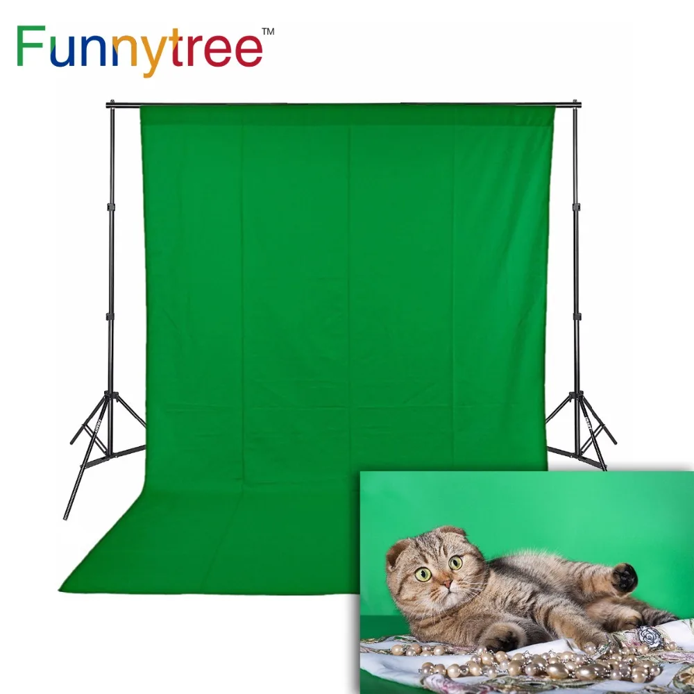Фотофон Funnytree из нетканого материала с зеленым экраном для фотостудии |