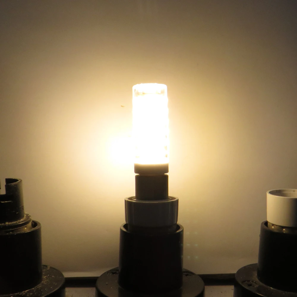 Без мерцания G9 E12 E14 E17 BA15D Светодиодная лампа AC110V 220 В 88LED 2835 10 Вт Люстра замена