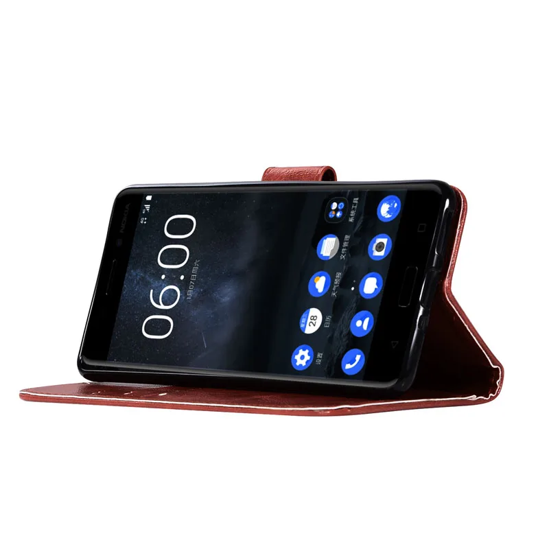 Чехол в стиле ретро для Nokia 5 чехол книжка Nokia5 бумажник с заклепками из