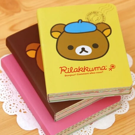 

NEW cute cartoon rilakkuma style DIY MINI Notebook/Notepad Memo/Diary Stationery